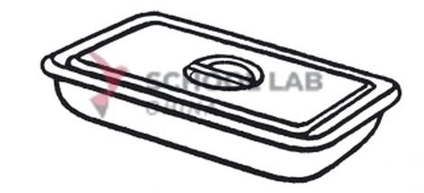 Tray,instr,ss,225x125x50mm,w/cover